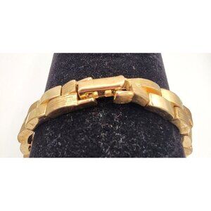 Vintage Napier Gold-Plated Link Bracelet 80s Chunky Style Retro MCM